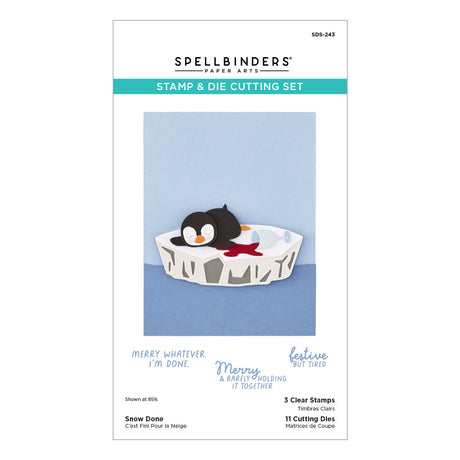 Spellbinders Snow Done Stamp & Die Set