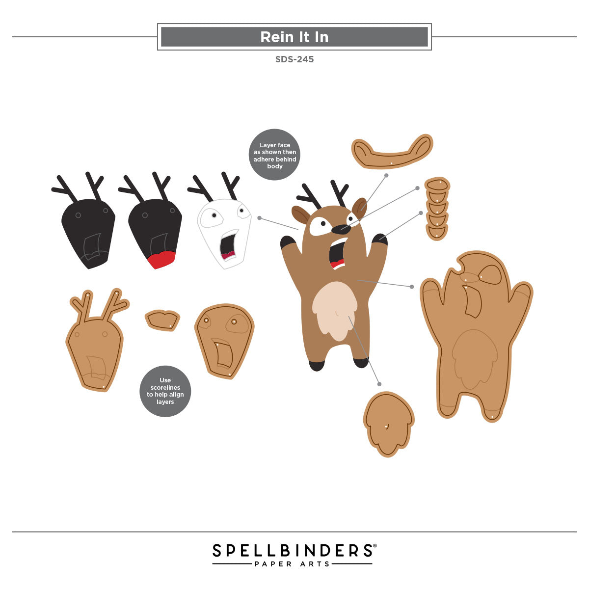 Spellbinders Rein It In Stamp & Die Set