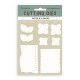 Stamperia Quiet Days A6 Cutting Dies Notes and Flowers (SFT16)