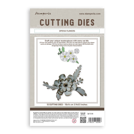 Stamperia All Around A6 Cutting Dies Spring Flowers (SFT19)
