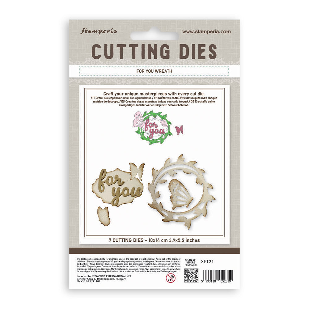 Stamperia All Around A6 Cutting Dies For you Wreath (SFT21)