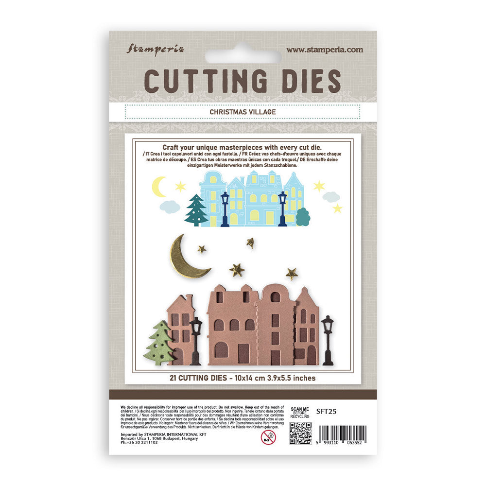 Stamperia A6 Cutting Die Christmas Village - SFT25