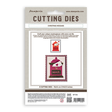 Stamperia A6 Cutting Die Christmas Message - SFT26
