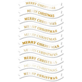 Memory Box ST014 Merry Christmas Foil Banners White Tabs