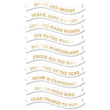 Memory Box ST016 Merry and Bright Foil Banners White Tabs