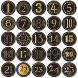 Memory Box ST020 Advent Foil Black Circle Tabs