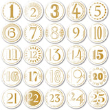 Memory Box ST021 Advent Foil White Circle Tabs