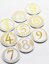 Memory Box ST021 Advent Foil White Circle Tabs