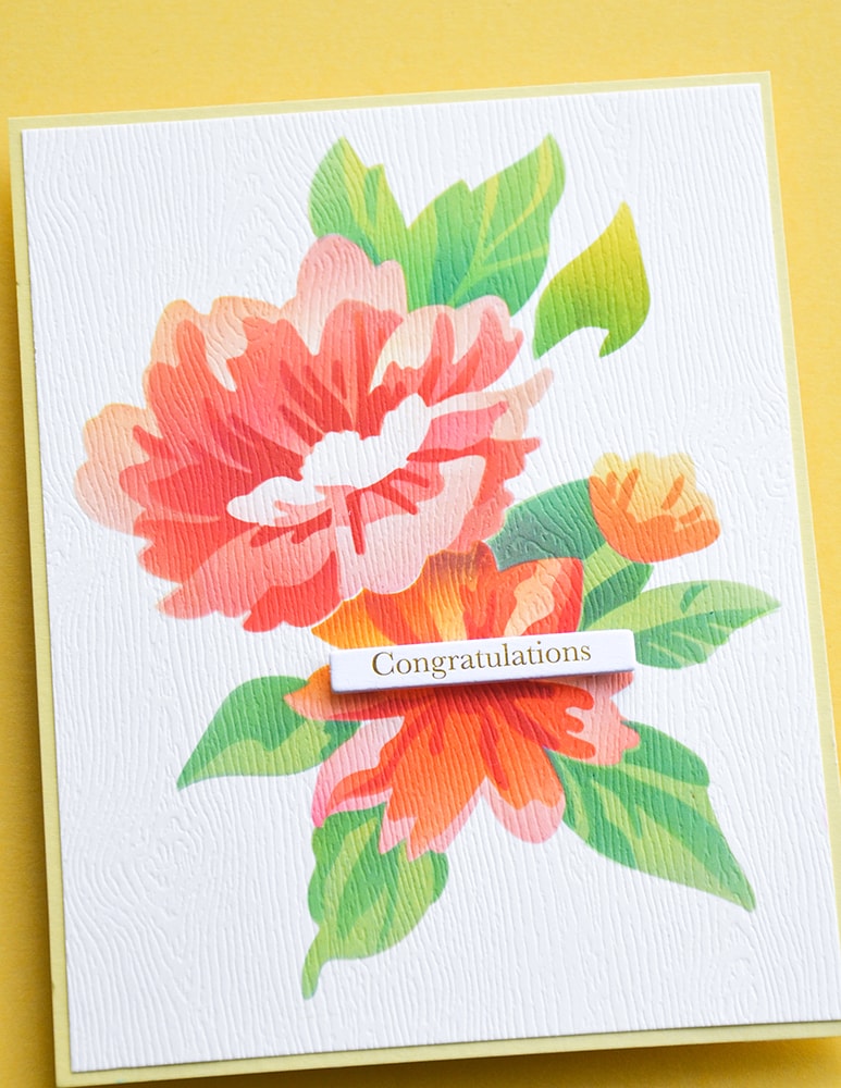 Memory Box ST028 Congratulations Foil Greetings White Tabs