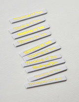 Memory Box ST030 Thinking of You Foil Greetings White Tabs