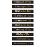Memory Box ST031 Thinking of You Foil Greetings Black Tabs