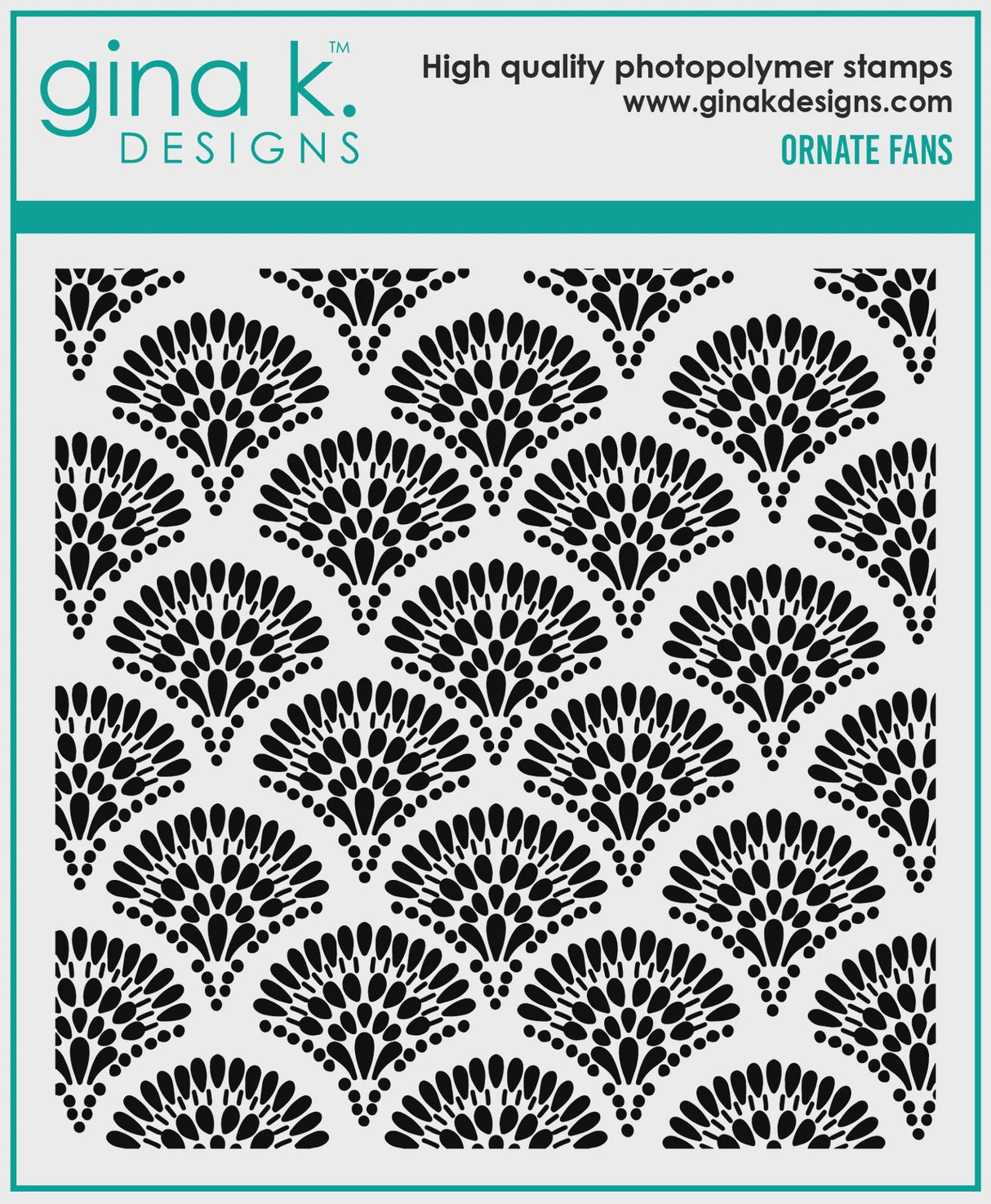 Gina K Designs STAMPS- Ornate Fans