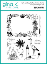 Gina K Design Bundle - Beach Frame (MM153) & Die Bundle