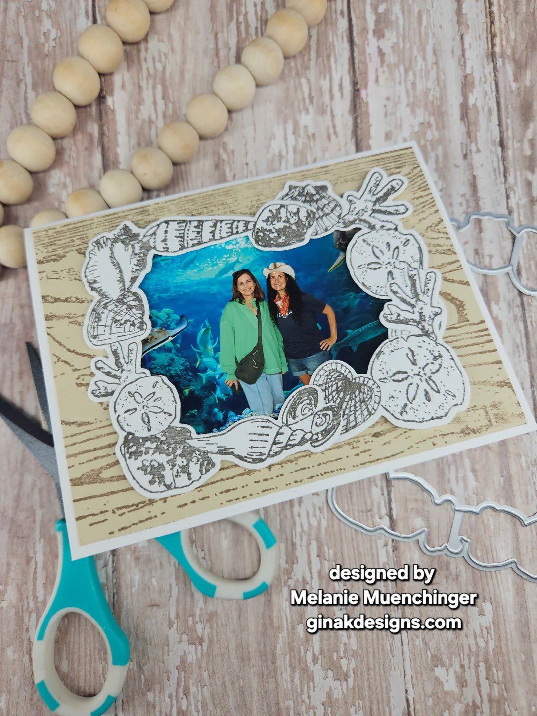 Gina K Design Bundle - Beach Frame (MM153) & Die Bundle