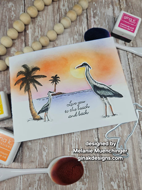 Gina K Design Bundle - Beach Frame (MM153) & Die Bundle