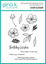Gina K Designs Bundle - Cherry Blossoms Stamp & Die