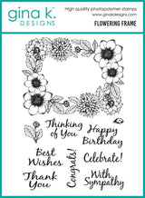 Gina K Designs Bundle - Flowering Frame Stamp & Die
