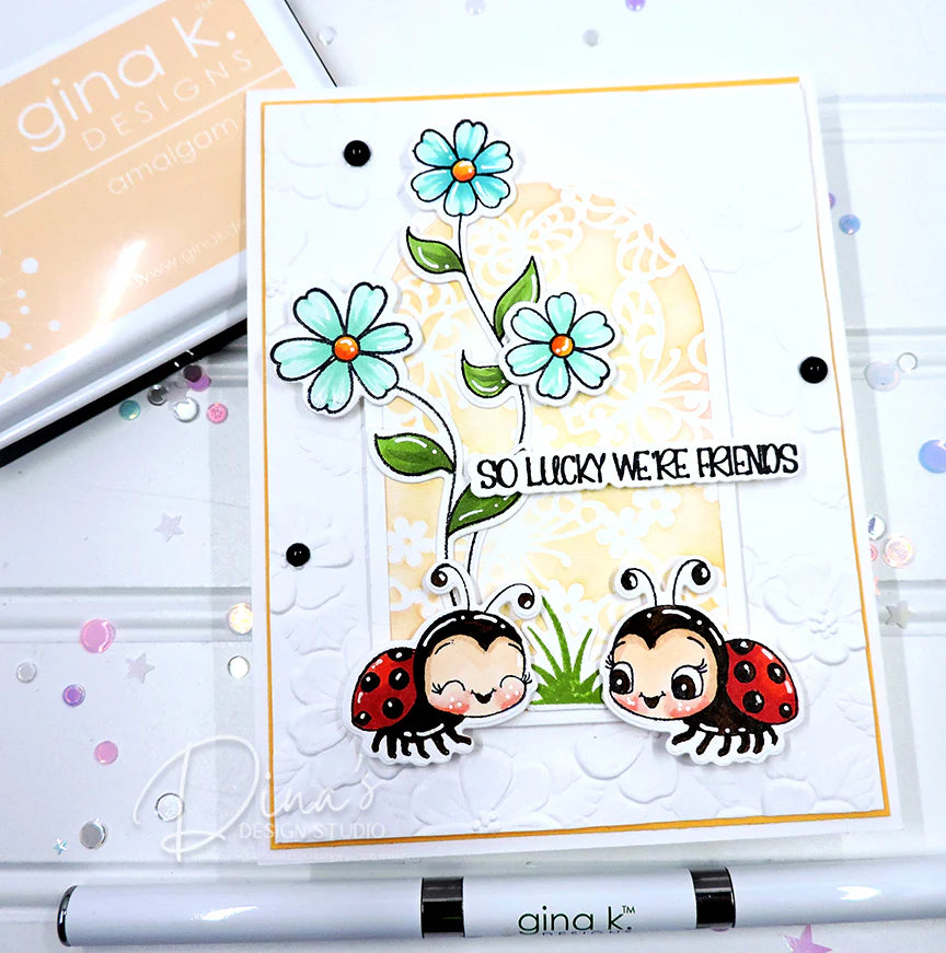 Gina K Design Bundle - Ladybug Garden (DG22) & Die Bundle