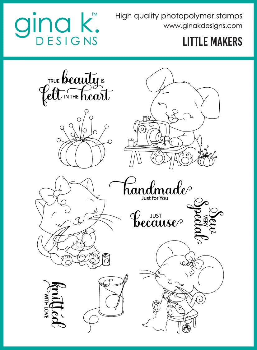 Gina K Designs Bundle - Little Makers Stamp & Die