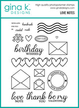 Gina K Design Bundle – Love Notes