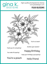 Gina K Design Bundle - Peach Blossoms (AS56) & Die Bundle