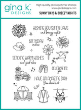 Gina K Designs Bundle - Sunny Days and Breezy Nights Stamp & Die