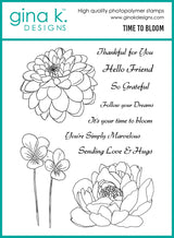 Gina K Design Bundle - Time to Bloom (HS78) & Die Bundle