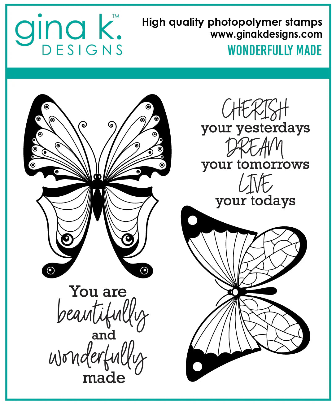 Gina K Designs STAMPS- Wonderfully Made