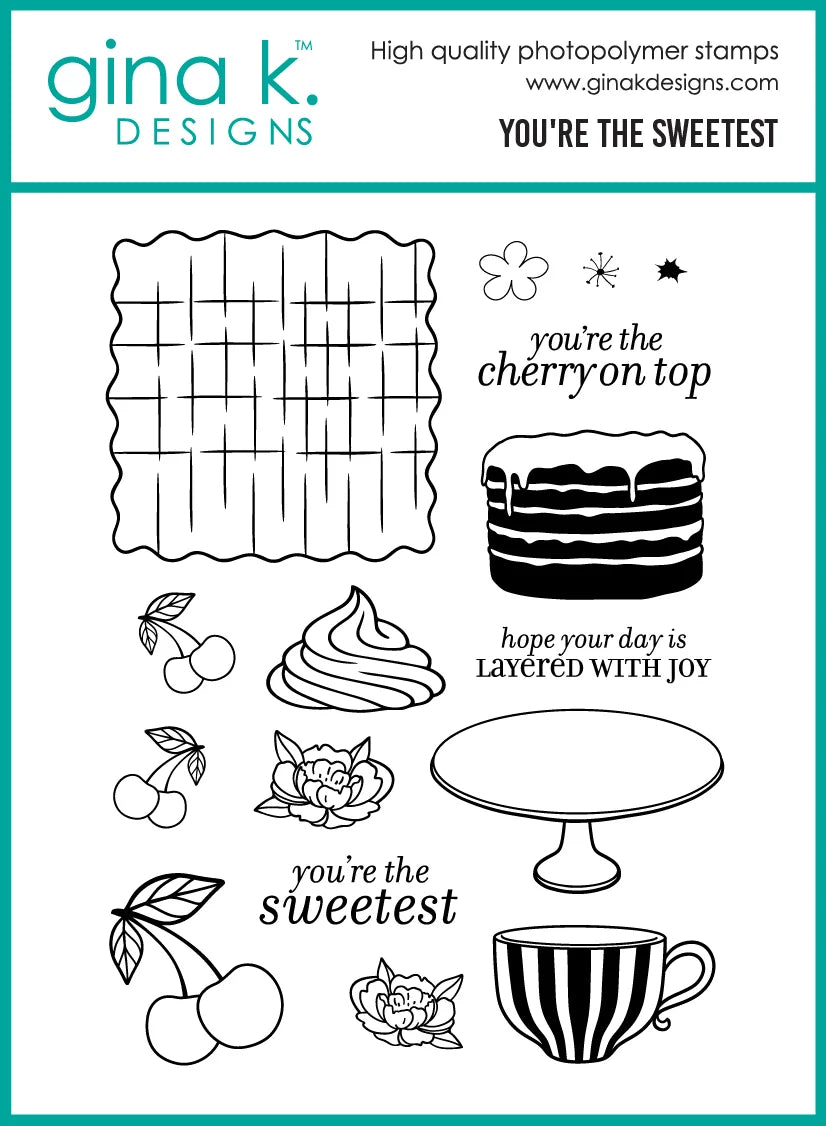 Gina K Designs Bundle - You're the Sweetest Stamp & Die