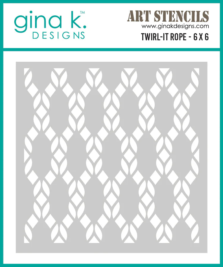 Gina K Designs STENCIL- Twirl-it-Rope