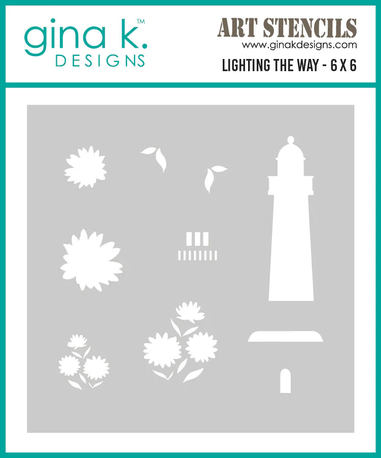 Gina K Designs STENCIL – Lighting the Way (LH-GKDST123)