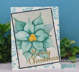 Gina K Designs STENCILS- Peaceful Poinsettia