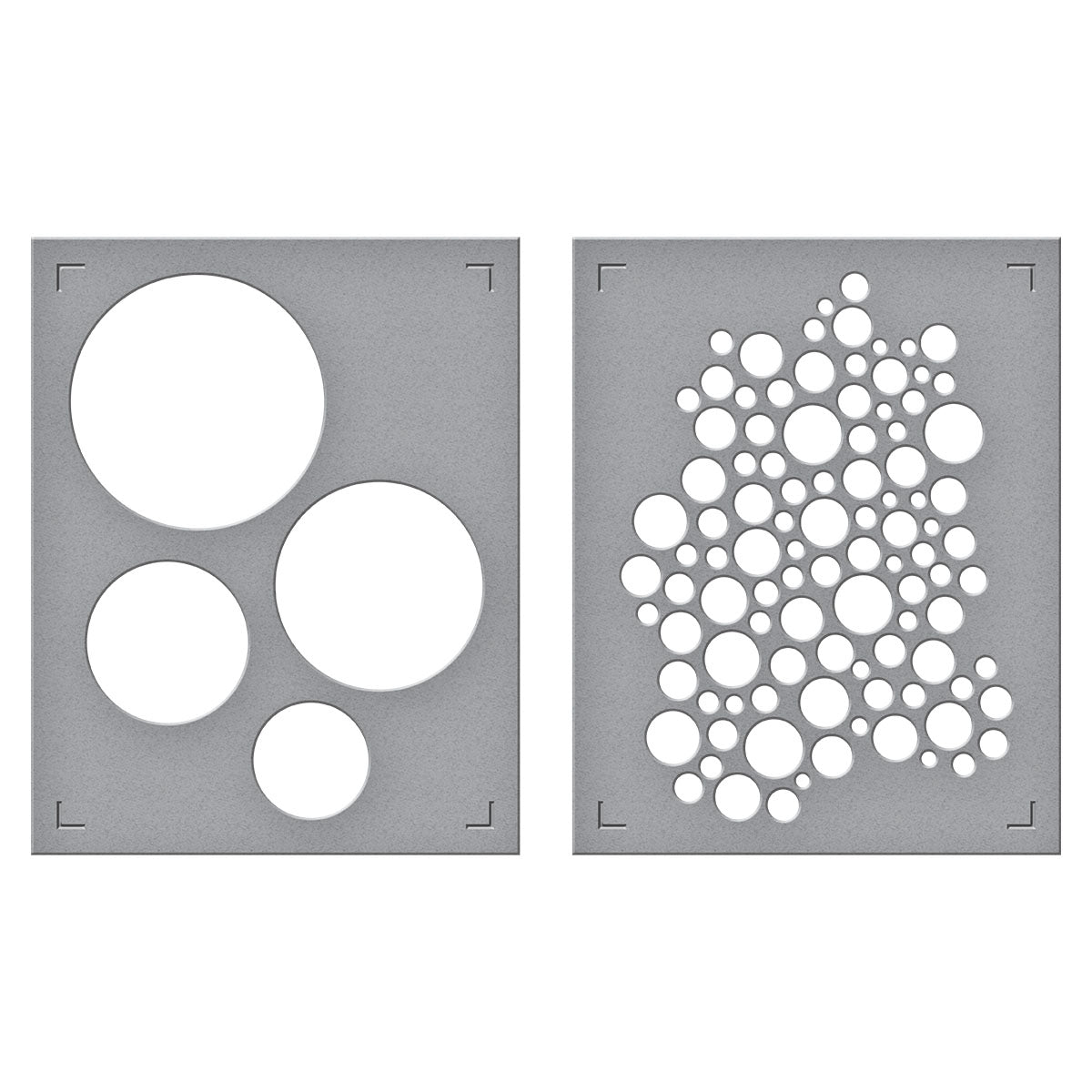 Spellbinders Lots of Circles Stencils from the All About Christmas Collection by Lisa Horton