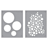 Spellbinders Lots of Circles Stencils from the All About Christmas Collection by Lisa Horton