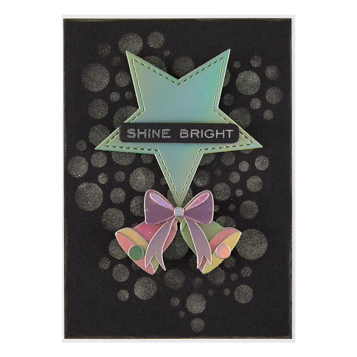 Spellbinders Lots of Circles Stencils from the All About Christmas Collection by Lisa Horton