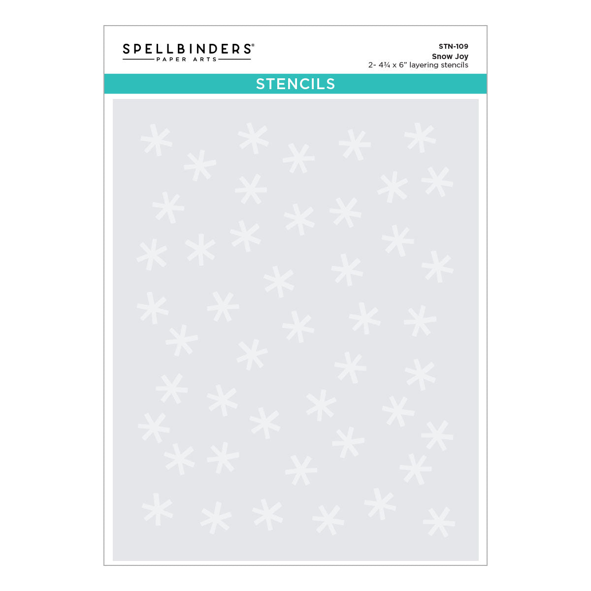 Spellbinders Snow Joy Stencil - STN-109
