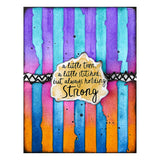 Spellbinders Tattered Stripes Stencils from the Beautifully Imperfect Collection