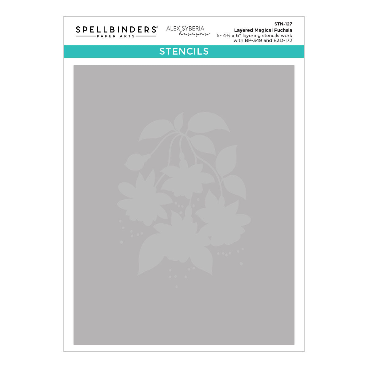Spellbinders Layered Magical Fuchsia Stencil
