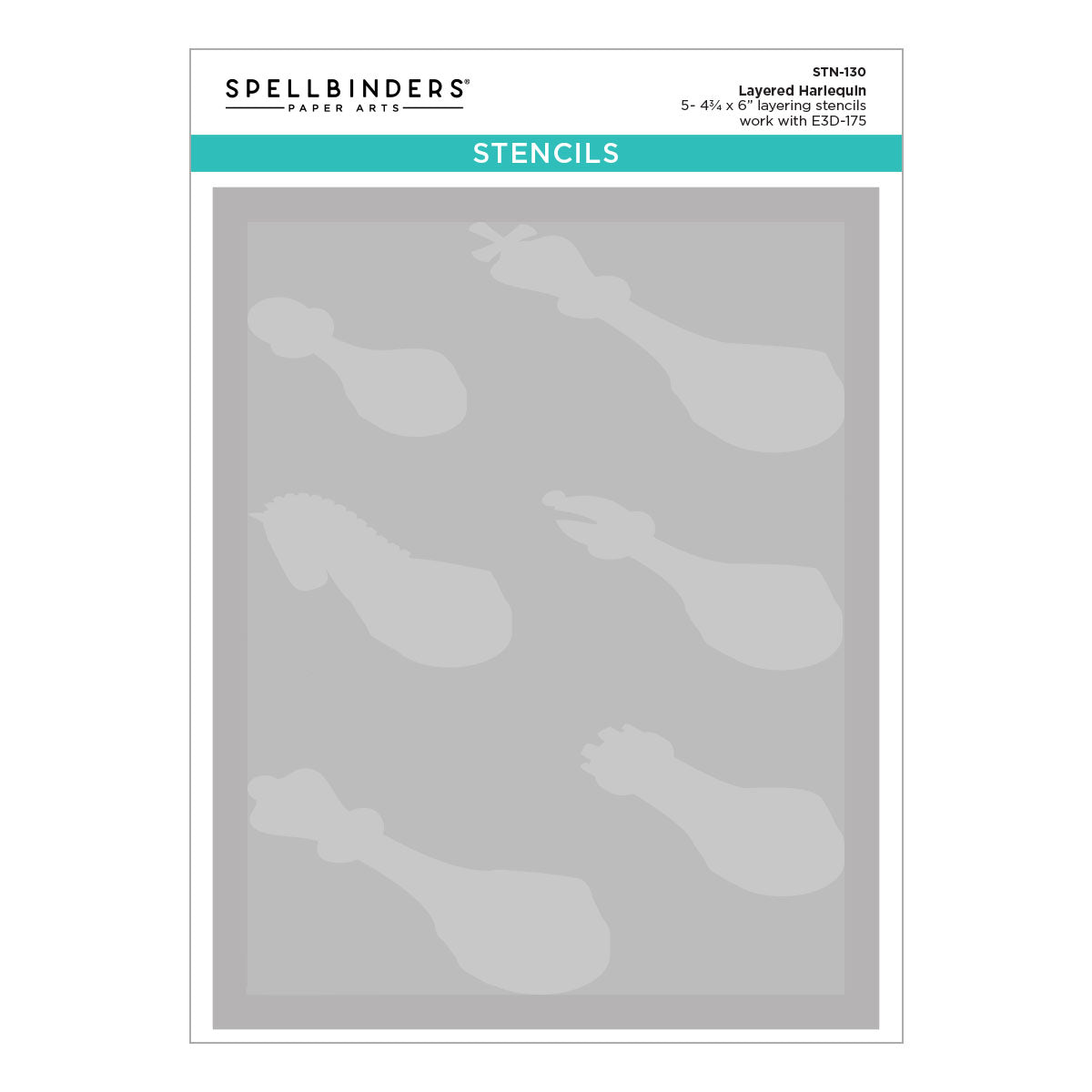 Spellbinders Layered Harlequin Stencil