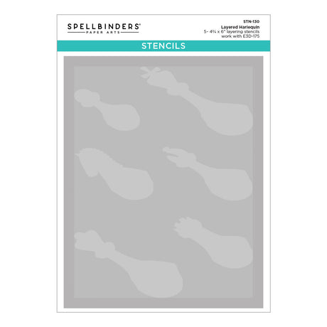 Spellbinders Layered Harlequin Stencil