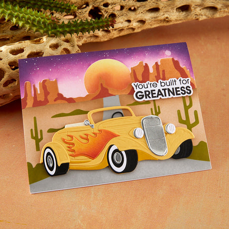 Spellbinders Highway Horizons - Desert Layered Stencils by Mindy Eggen