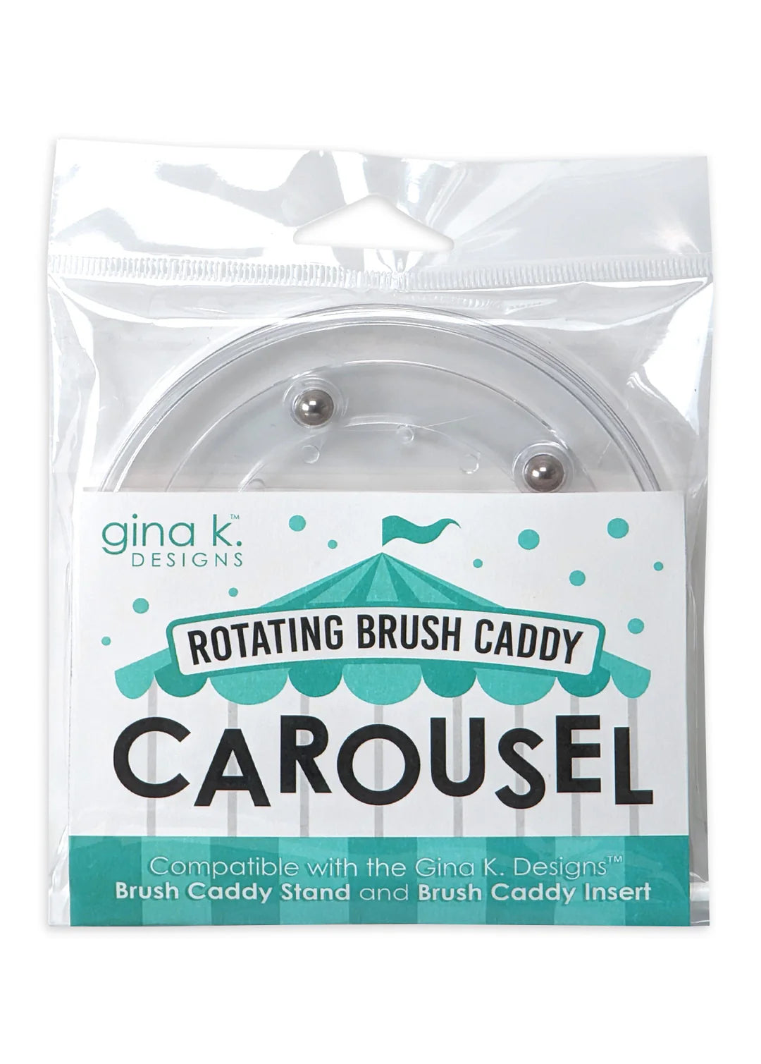 Gina K Designs STORAGE – Rotating Brush Caddy Carousel (BCLS)