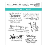 Spellbinders Nichol's Needlework Sentiments Clear Stamp Set from the Nichol's Needlework Collection by Nichol Spohr