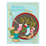 Spellbinders Nichol's Needlework Sentiments Clear Stamp Set from the Nichol's Needlework Collection by Nichol Spohr