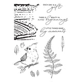 Spellbinders Woodland Tales Sentiments Clear Stamp Set from the Woodland Tales Collection