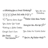 Spellbinders Sugared Expressions Clear Stamp Set (Tina Smith)