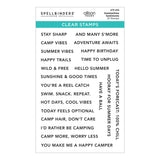 Spellbinders Summertime Sentiments Clear Stamp Set
