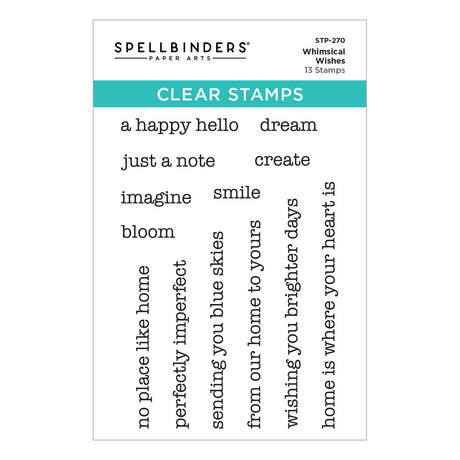 Spellbinders Whimsical Wishes Clear Stamp Set by Vicky Papaioannou