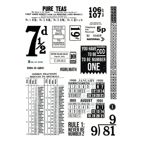 Spellbinders Keepsake Numbers Clear Stamp Set by Esther Glas