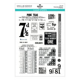 Spellbinders Keepsake Numbers Clear Stamp Set by Esther Glas
